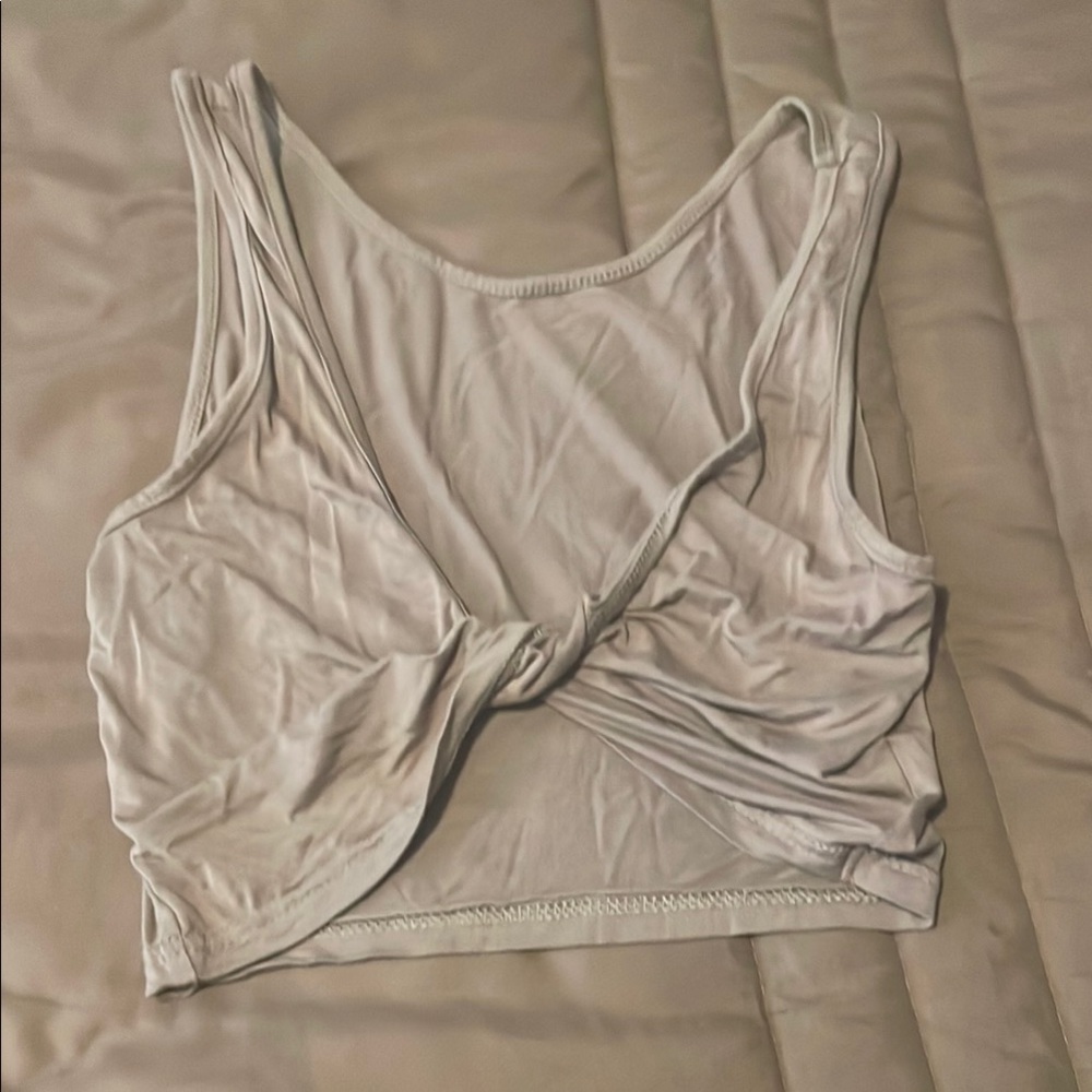 Twist Front Tan Women's Top
